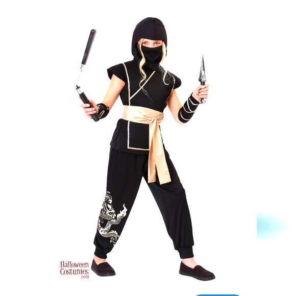 Ninja girl costume XL + extra accessories